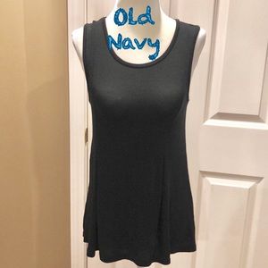 Black Flowy blouse tank top Old Navy EUC size: XS